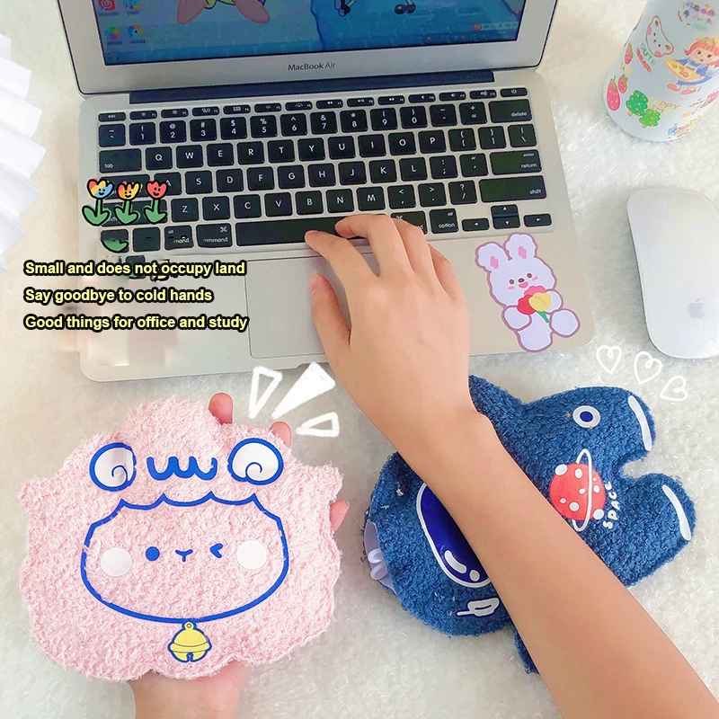 

250ml Hand Warmer Bag Winter Hot Water Bottles Cute Teddy Velvet Hot Water Bottle Bag For Girls Plush Hand Warmer Heat Pack