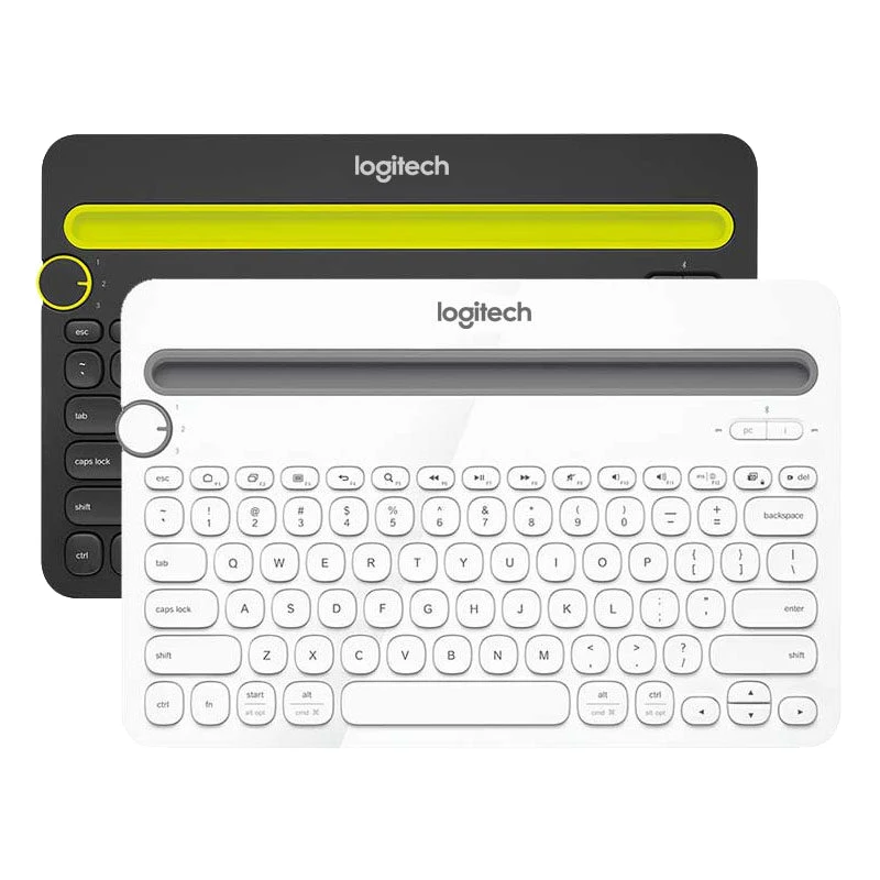 

Logitech K480 Keyboard Mobile Mac Tablet Multi-Device thin Mini mute Keyboard with Phone Holder Slot for PC Laptop