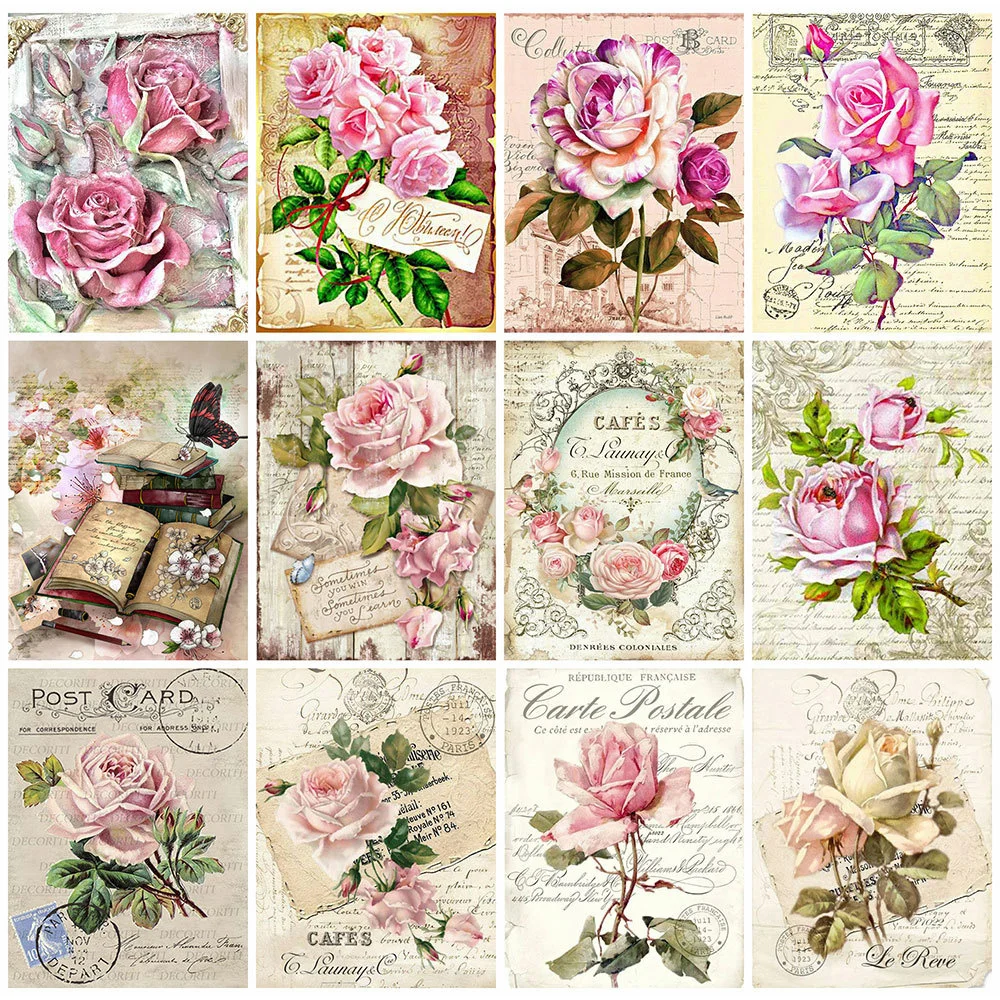 

Алмазная 5D картина «сделай сам» HUACAN, книга с цветами, алмазная вышивка, Бабочка, мозаика с животными, украшение для дома, подарок ручной рабо...