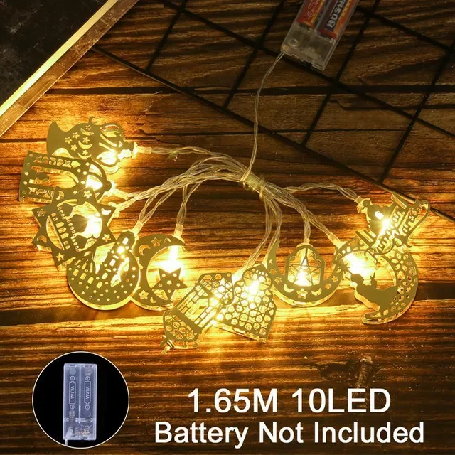 

Decorations Moon Star Led String Lights EID Mubarak Decor For Home Islam Muslim Event Party Supplies Eid al-Fitr Decor