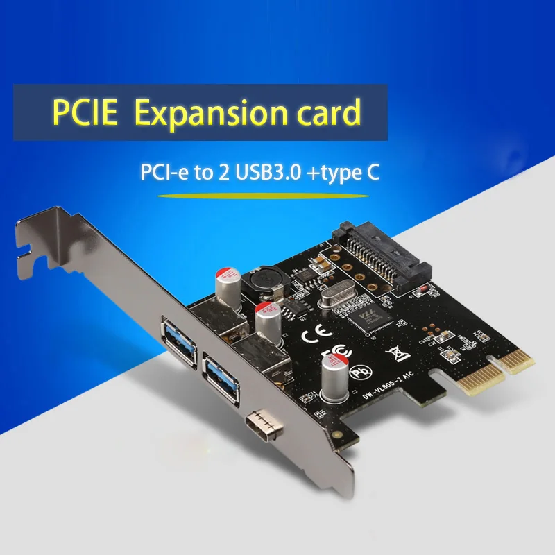 

PCI-E Райзер-карта pci express PCI-e к USB type C для настольного компьютера