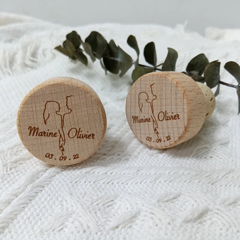 

Personalized Wine Bottle Cork T Shaped Cork Plugs for Wine Cork Wine Stopper Reusable Wine Corks Wedding party Favor decor