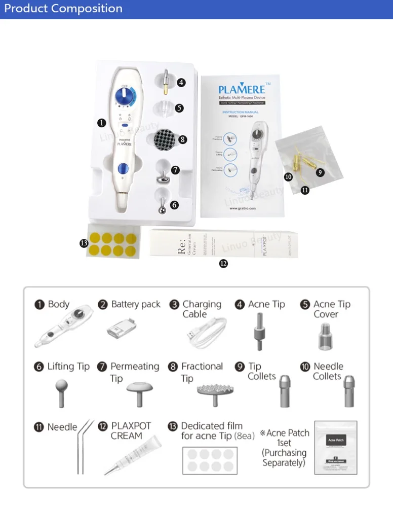 Korea plaxel plasma pen plasmapen plaxpot fibroblast Plasma pen