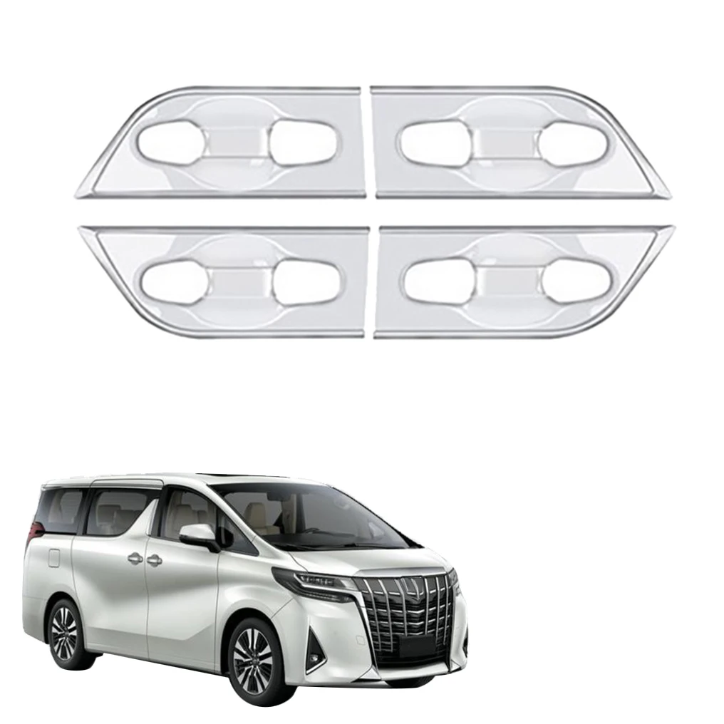 Для Toyota Alphard 2015-2020 серебристая внешняя дверная ручка чаша крышка чаши полость