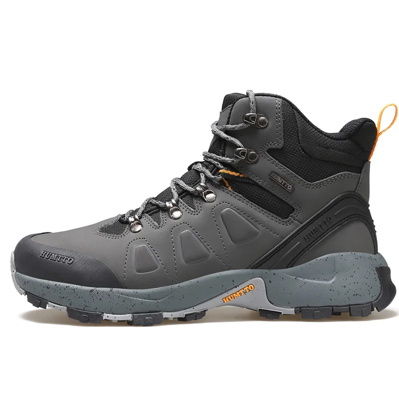HUMTTO Hiking Shoes for Men Leather Waterproof Climbing Sneakers 2022 Sport Hunting Trekking Boots Breathable Outdoor Mens Shoes
