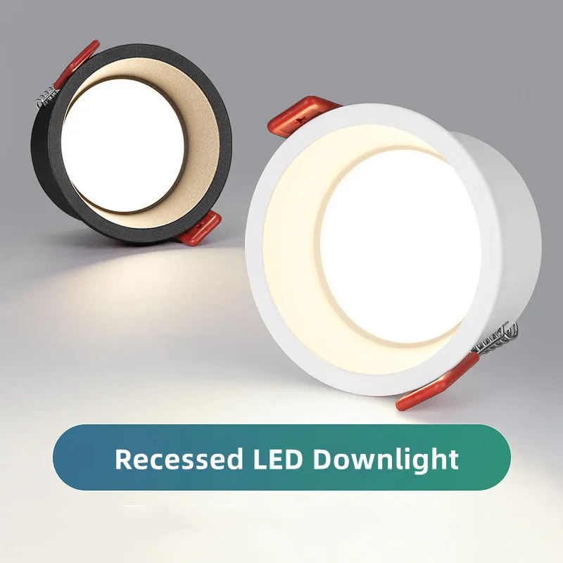 Встраиваемый антибликовый светодиодный потолочный светильник 7 Вт 9 12 15 20 24