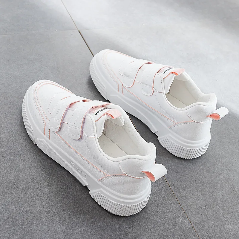 

New Brand Fashion Sneakers Women Flat Shoes Woman Spring Autumn Lace-up Shallow Casual Loafers Breathable Leathers Ladies Shoes