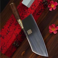 longquan knife 5cr15mov steel handmade forge 9 inch sharp nakiri slicing cleaver kitchen knives copper decor handle china messer