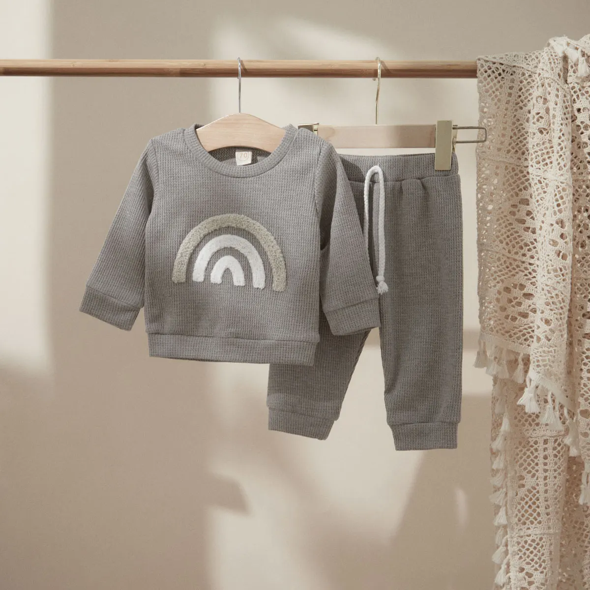 Ma&Baby 0-24M Baby Boy Girl Clothes Set Newborn Infant Autumn Spring Outfits Rainbow Tops Pants Casual Clothing