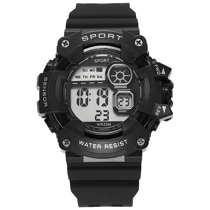 

Sports Kids LED Electronic Watch Casual Silicone Waterproof Luminous Week Calendar Unicorn Childrens Digital Wristwatches Montre