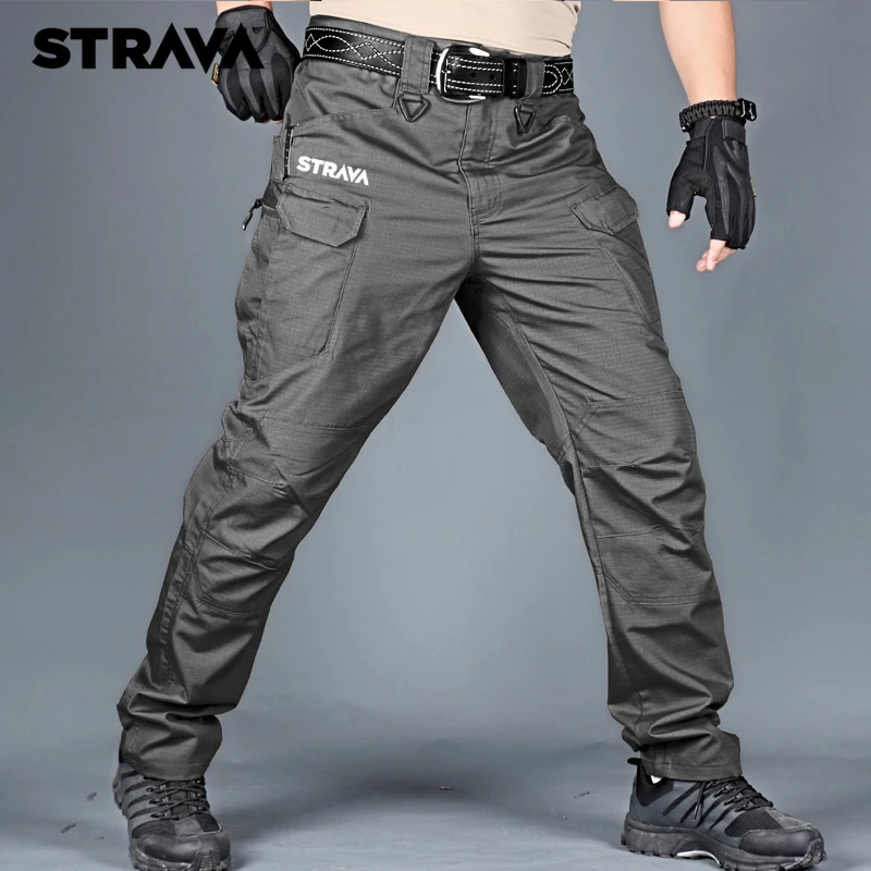 

2022 Spring Summer Hiking Pants Thin Waterproof Breathable Trousers For Men Multi-pocket Hunting Tactical Outdoor Sports Pants