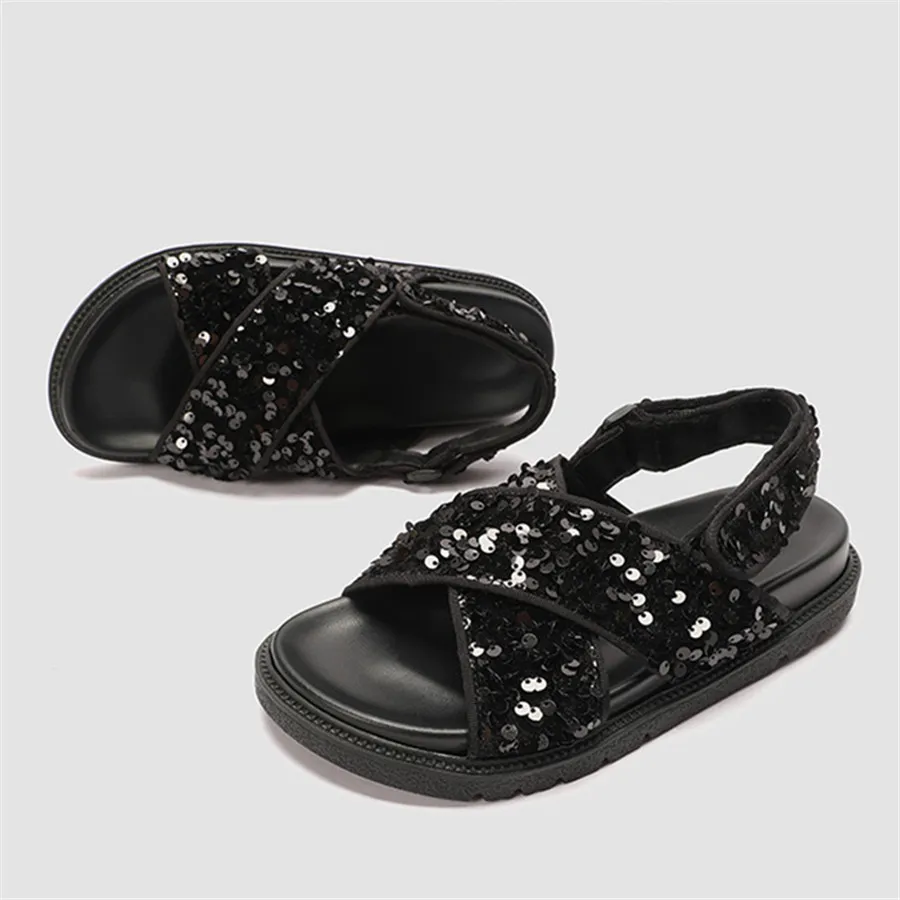 Женские сандалии на платформе повседневные босоножки плоской подошве размер 43