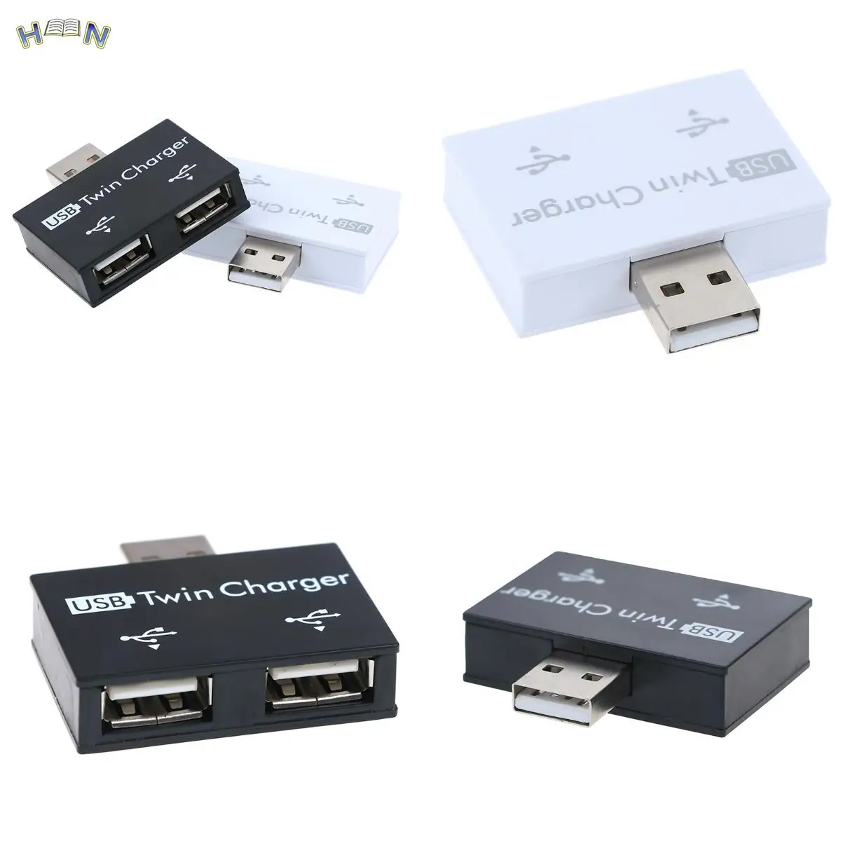 

Mini USB Hub to 2 Port Charger Hub Adapter Hot Sale fashion New USB Splitter for Phone Tablet Computer