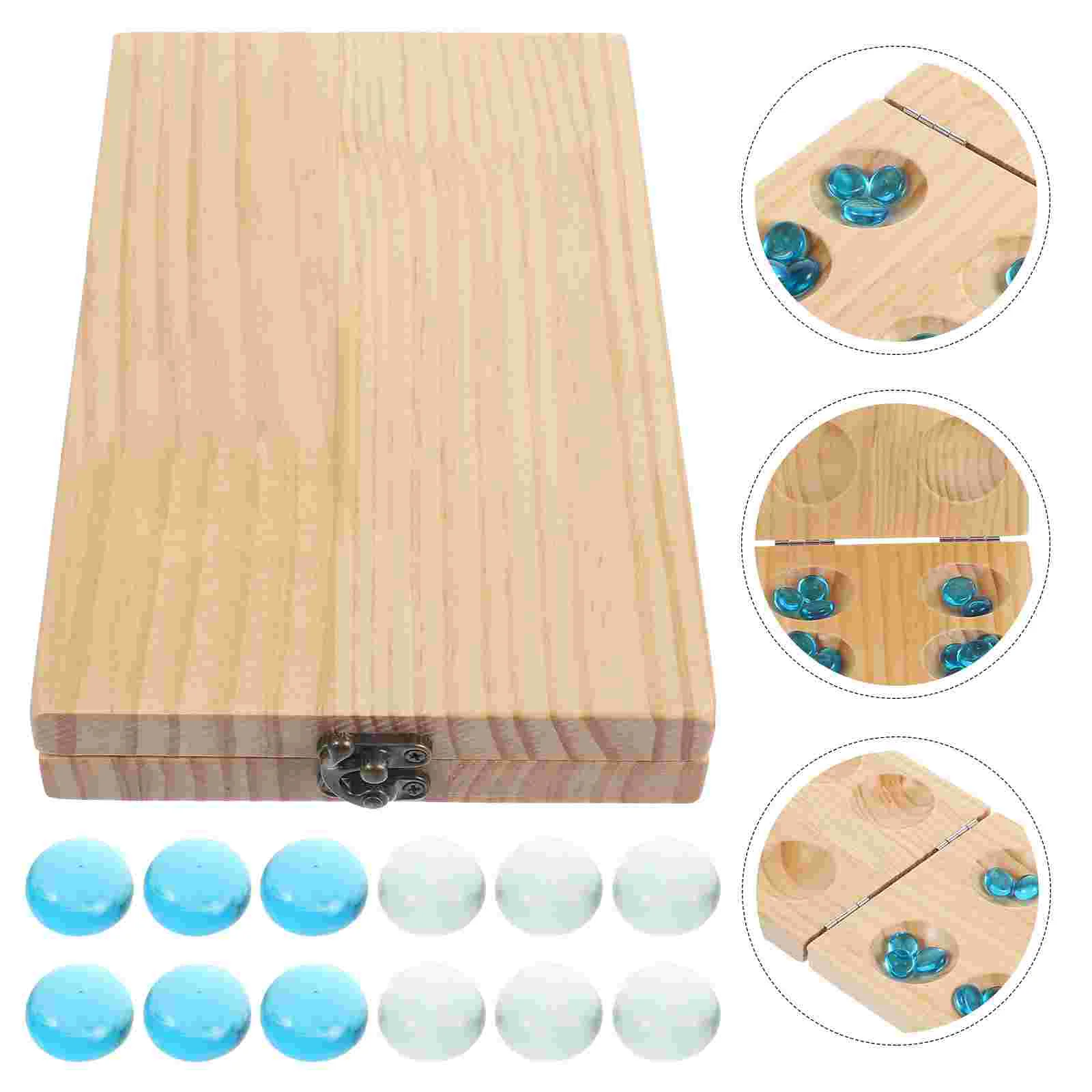 

1 Set of Mancala Chess Plaything Portable Mancala Training Chess Children Chess