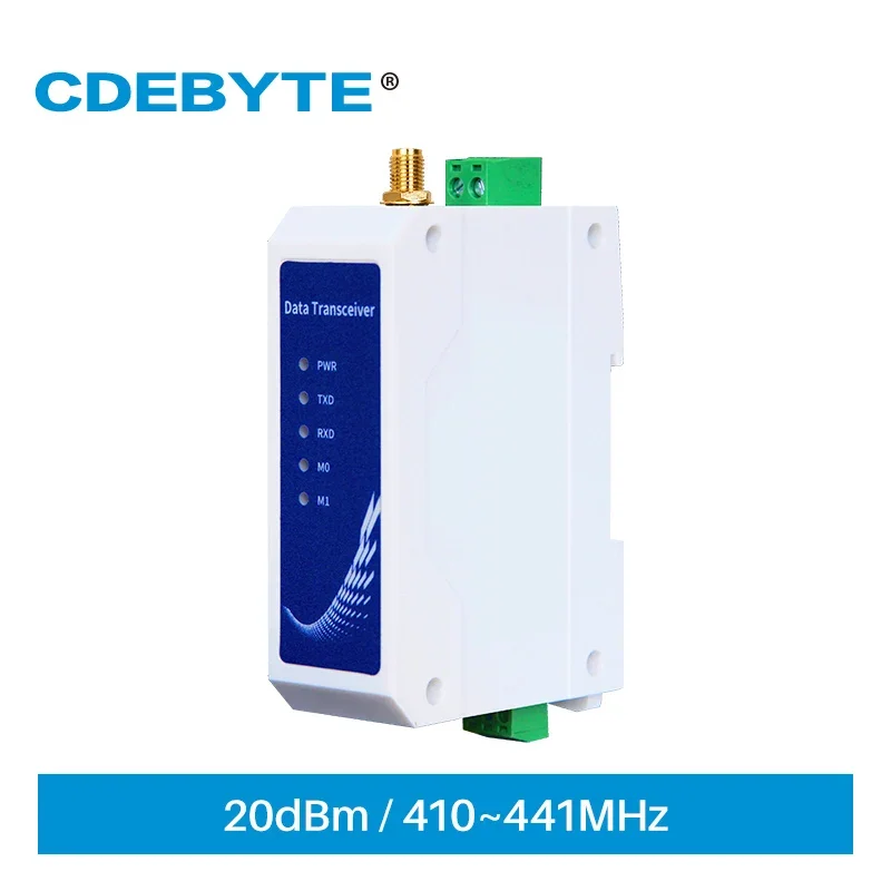 

Модем LoRa SX1278 Modbus 433 МГц RS485 20 дБм 3 км, беспроводная радиостанция с защитой от помех, CDEBYTE E95-DTU(433L20P-485)