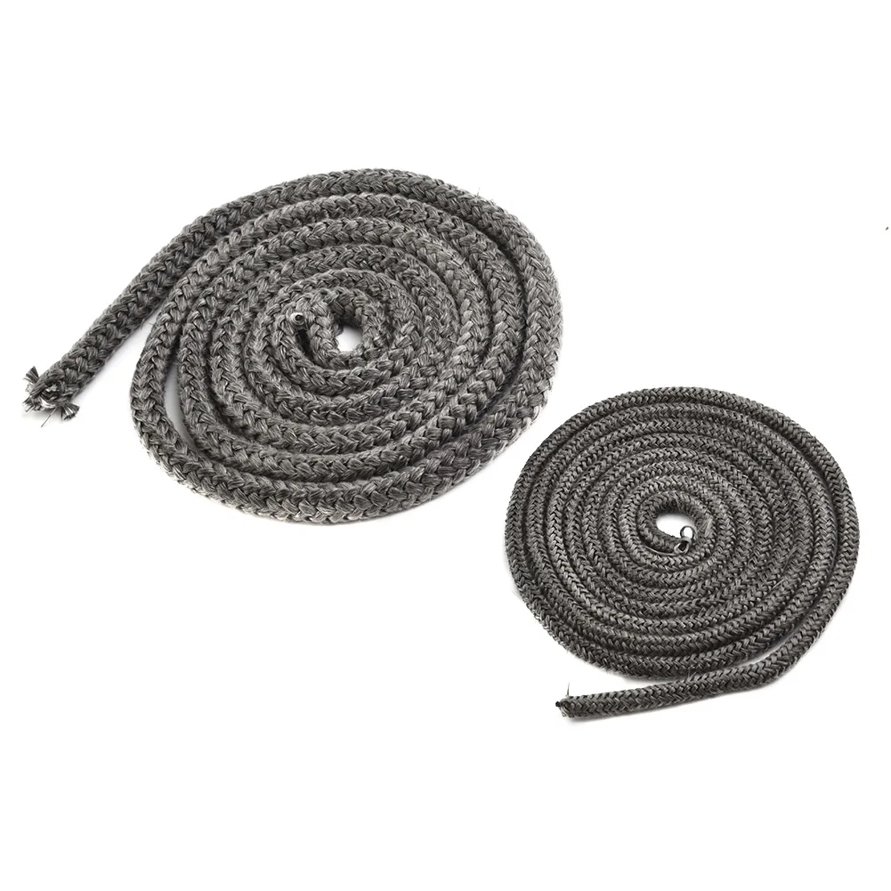 

10/12mm Fiberglass Rope Seal Black Stove/Fire Rope 2m Length Wood Burning Stove Log Burner Door Seal For Fireplaces Boiler