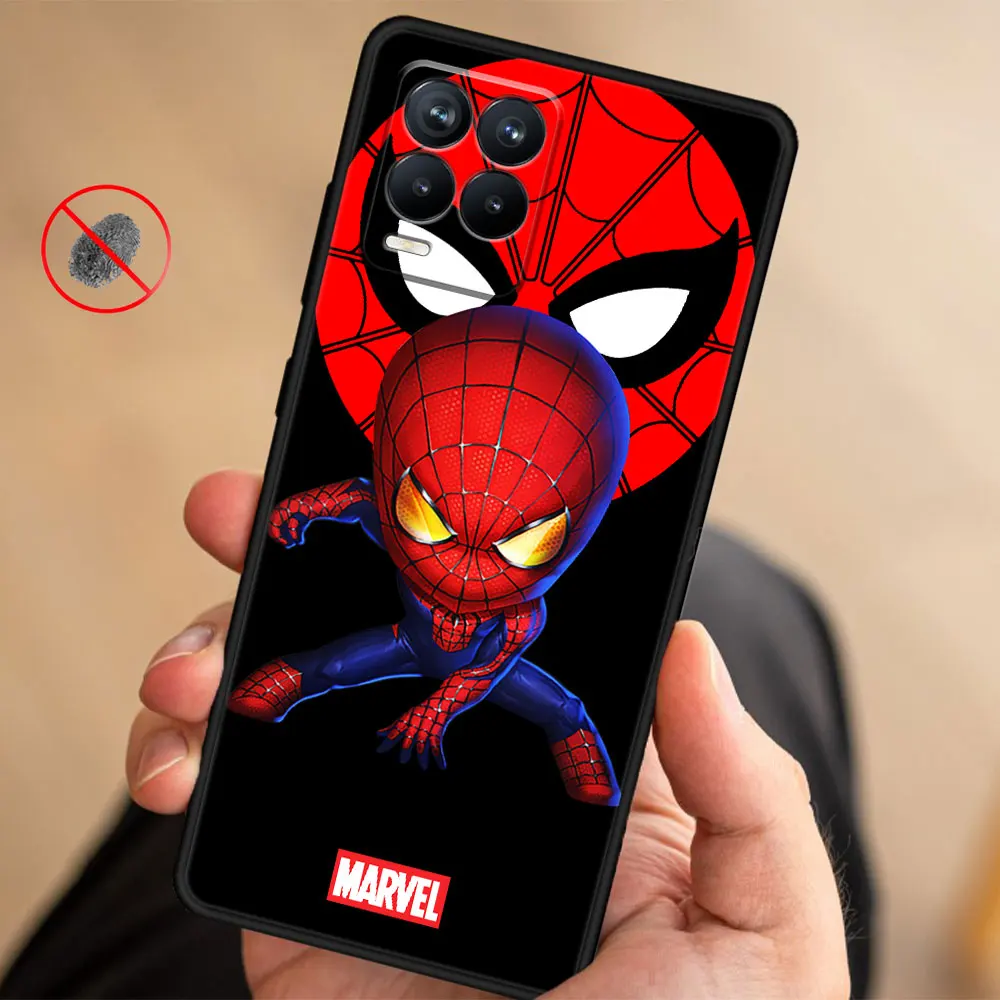 Чехол Coque для Realme C21Y 9 6 C11 C3i 8 Pro C21 C15 7 C25Y Plus 7i C3 Neo2 Cell Official Marvel Железный человек Spiderman