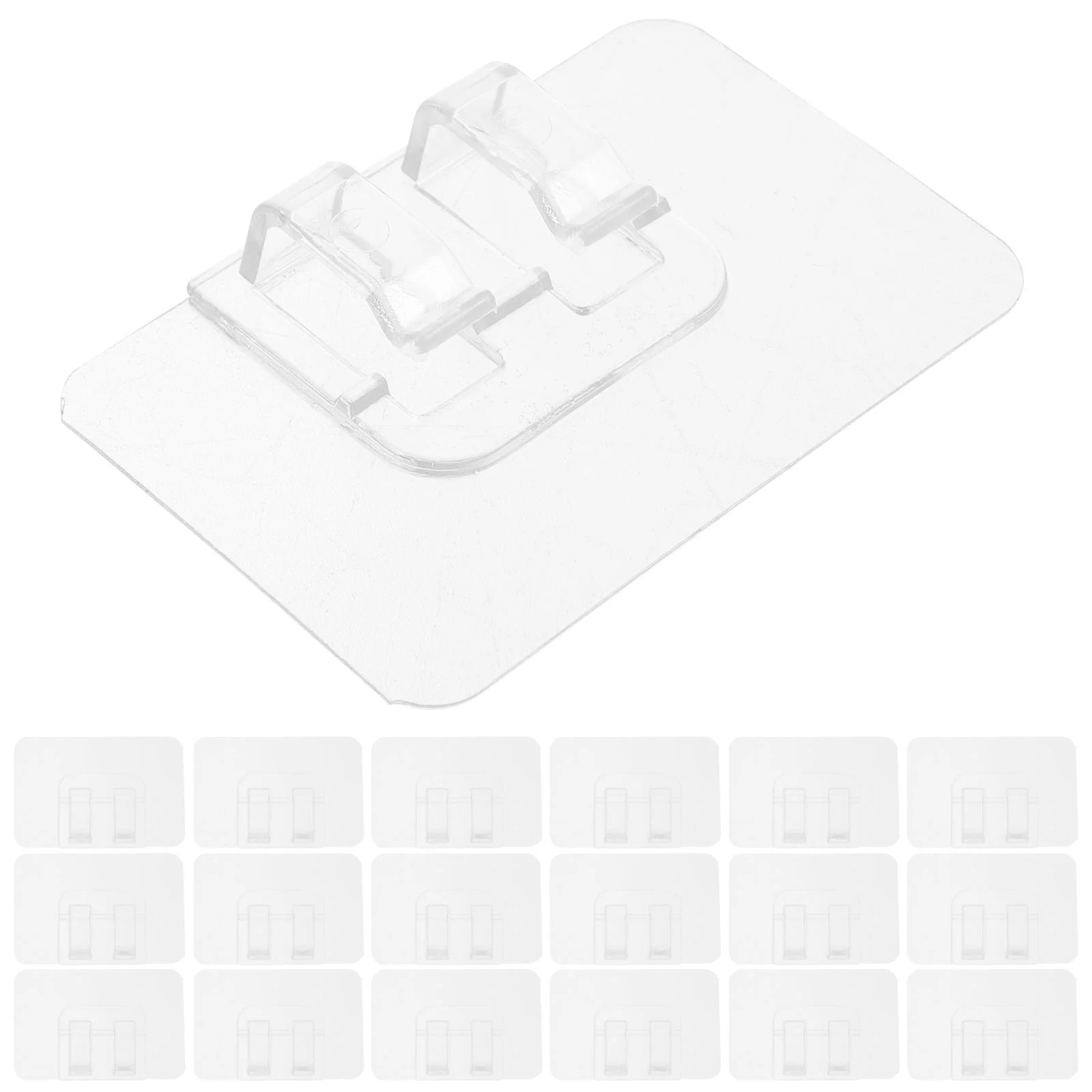 

50pcs Outdoor String Lights Clips Adhesive Hanging Light Cord Holders Cable Clips