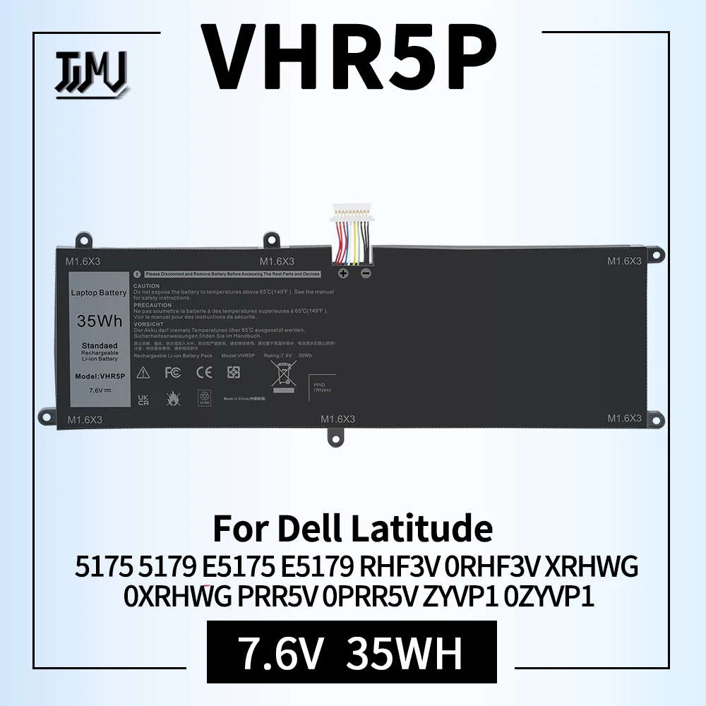 Сменный аккумулятор VHR5P для ноутбука Dell Latitude 5175 5179 E5175 E5179 Series, ноутбук, планшет RHF3V 0RHF3V XRHWG 0XRHWG PRR5V