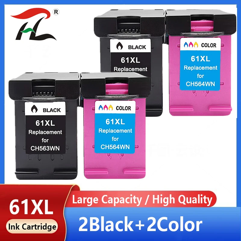 

61XL ink Cartridge for HP61 61 XL FOR HP61XL Cartridges For HP 1000 1010 1050 1510 2000 2050 2510 3000 3050 Envy 4500 Printer