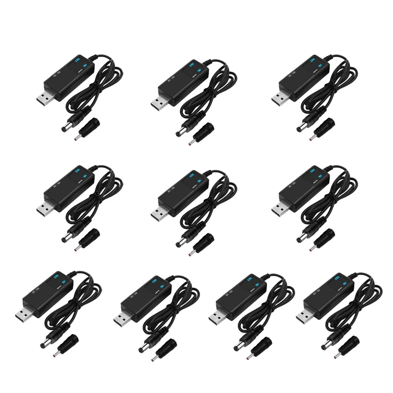 10 шт. USB-кабель для зарядки маршрута 12 В 9 в