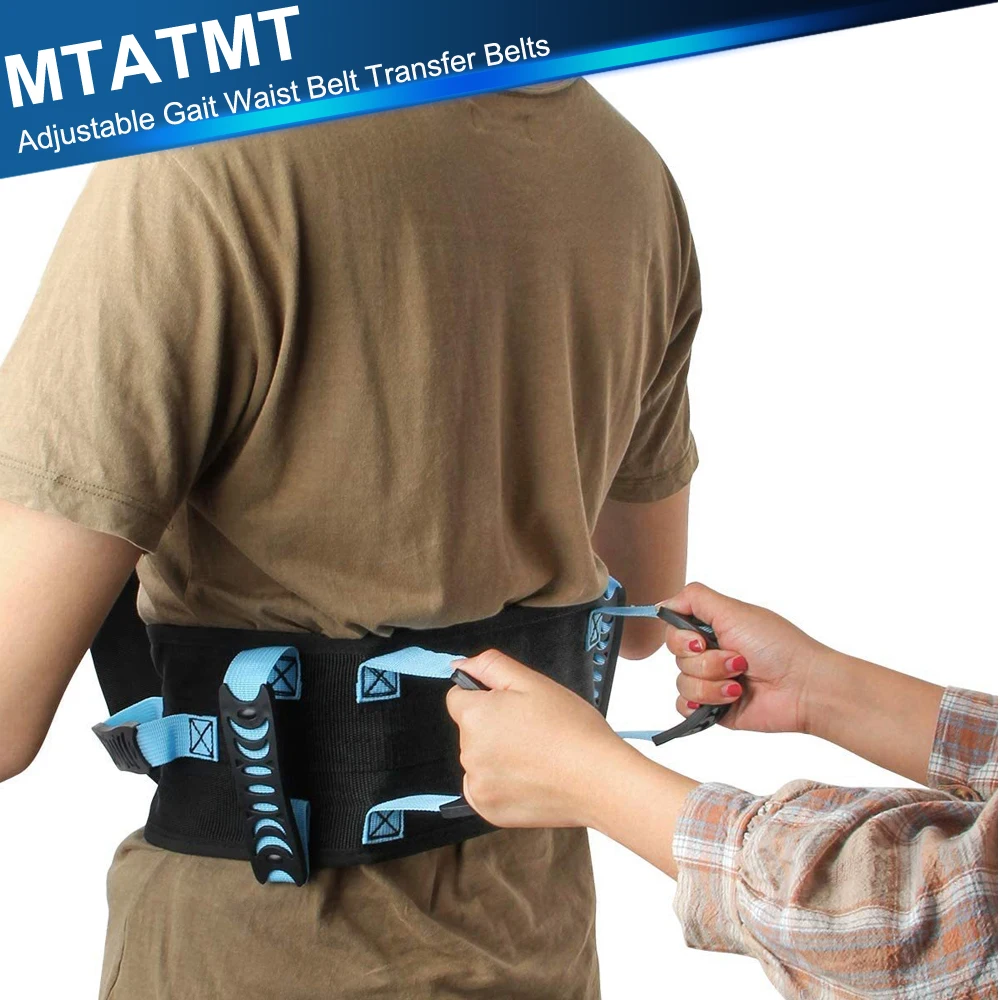 

Transfer Belt with Handles - Medical Nursing Safety Gait Patient Assist - Elderly, Handicap, Occupational & Physical Therapy