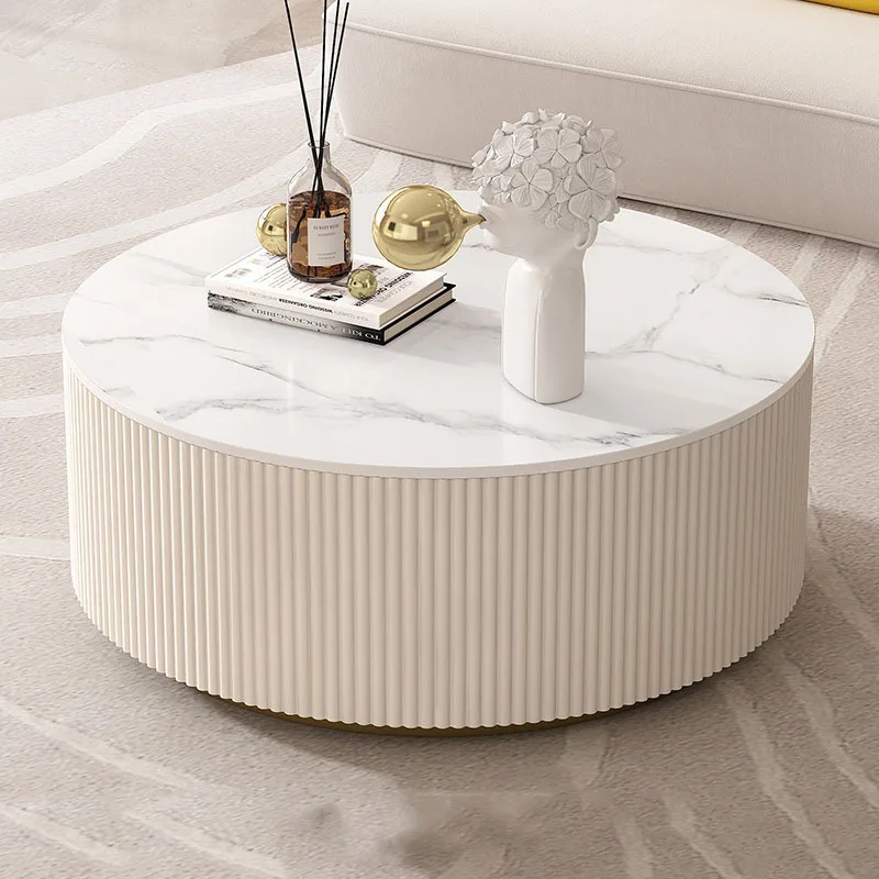 Круглые журнальные столики для библиотеки домашние роскошные минималистичные