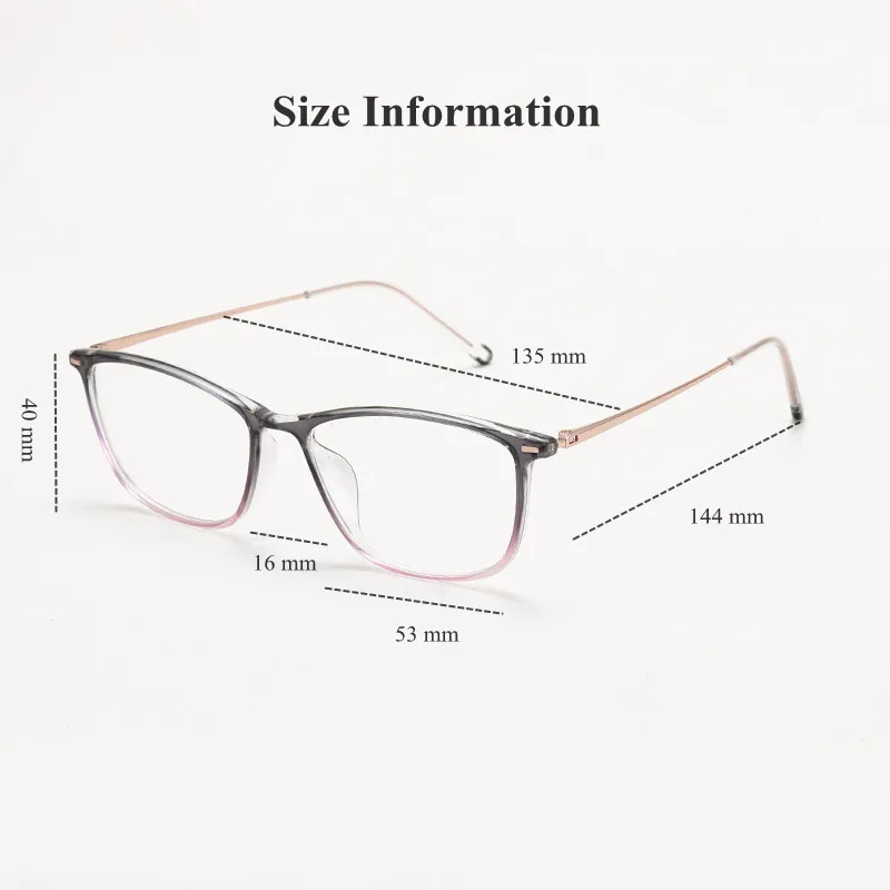 Тонкие очки Chashma линзы по рецепту Подростковая ультратонкая фоторамка мужские