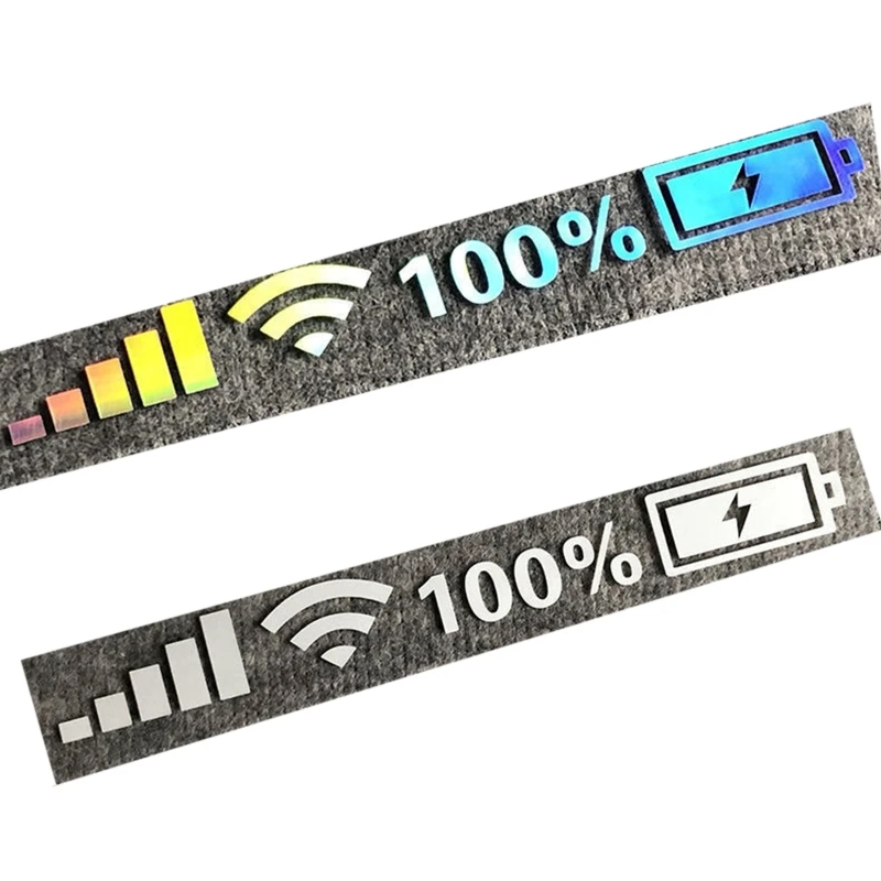 

Automotive Motorbike Personality Sticker Decal Car Rear Widow Windshield Body Auto Funny Sticker Wifi Battery Level Mark