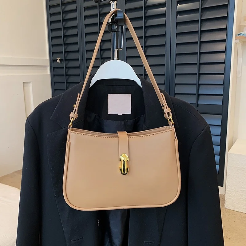 

Роскошная сумка с пряжкой с замком для женщин, модная кожаная сумка через плечо, Высококачественная дизайнерская сумка с текстурой