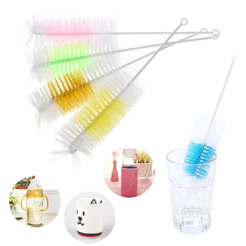 

Baby Bottle Cleaner Brushes Newborn Baby Cup Clean Long Handle Milk Bottle Glass Tube Cleaning Brush Home Kitchen Tools A2UB