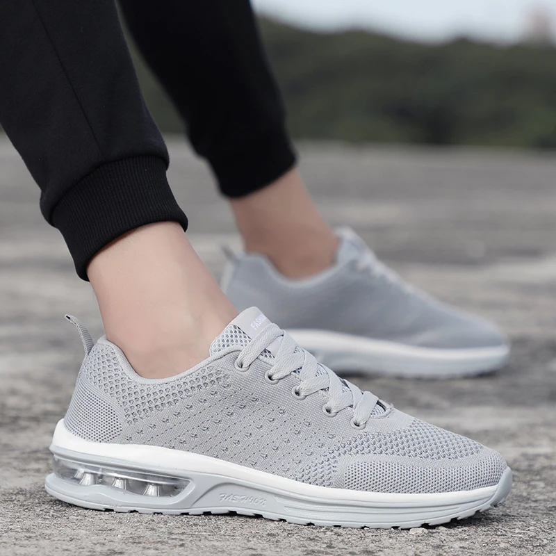 Ladies Casual Shoes Summer Fashion Multicolor Color Breathable Women Sneakers Man Mesh Lace Up Female Sports Shoes Size 35-46