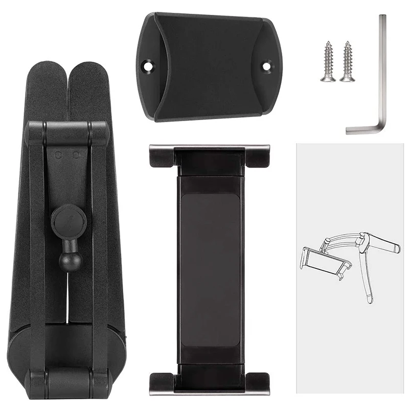 

2-In-1 Kitchen Tablet Stand,Adjustable Wall Tablet Stand Pull-Up Lazy Bracket Desktop Support 5-13Inch Width Holder