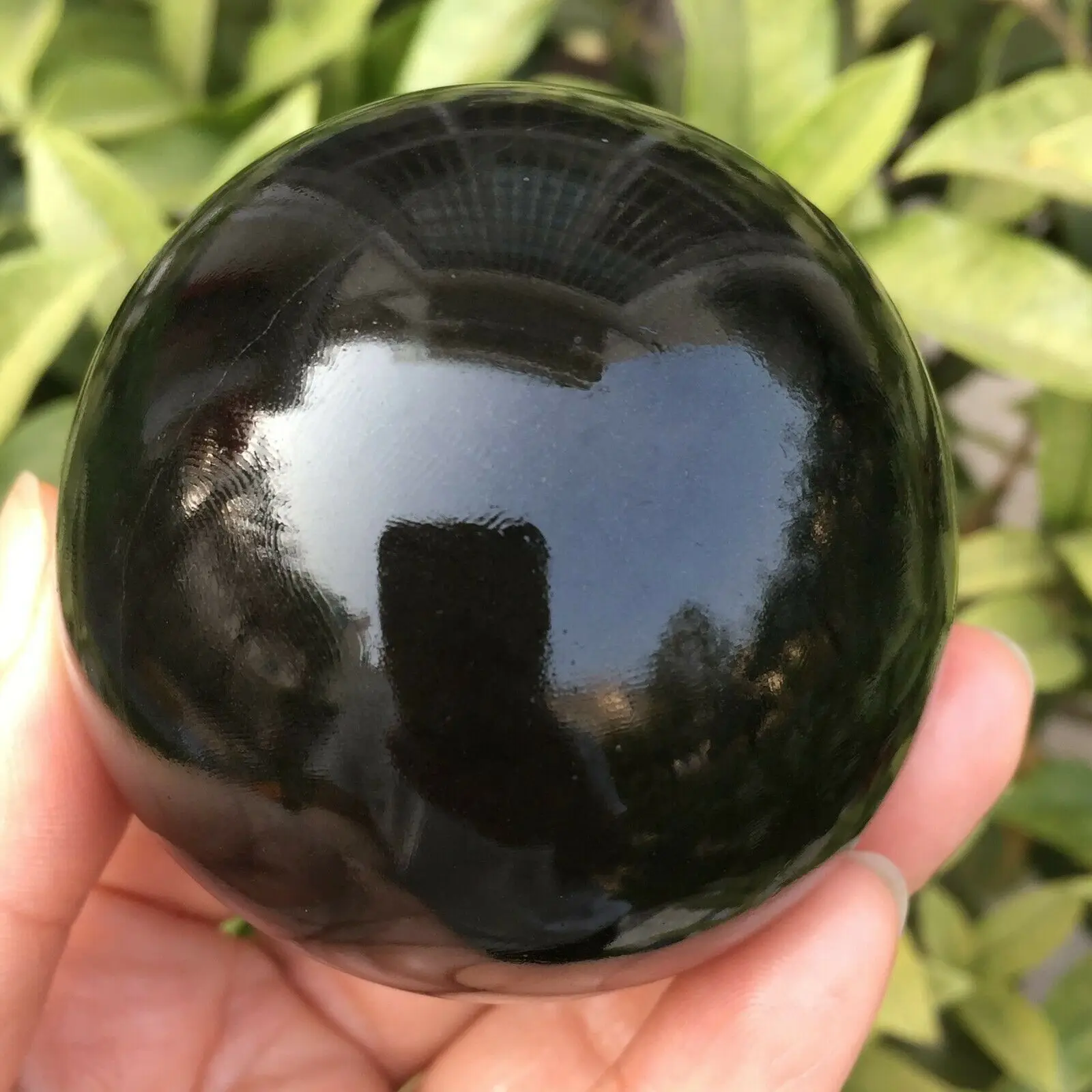

Natural beautiful black tourmaline ball quartz crystal healing stone