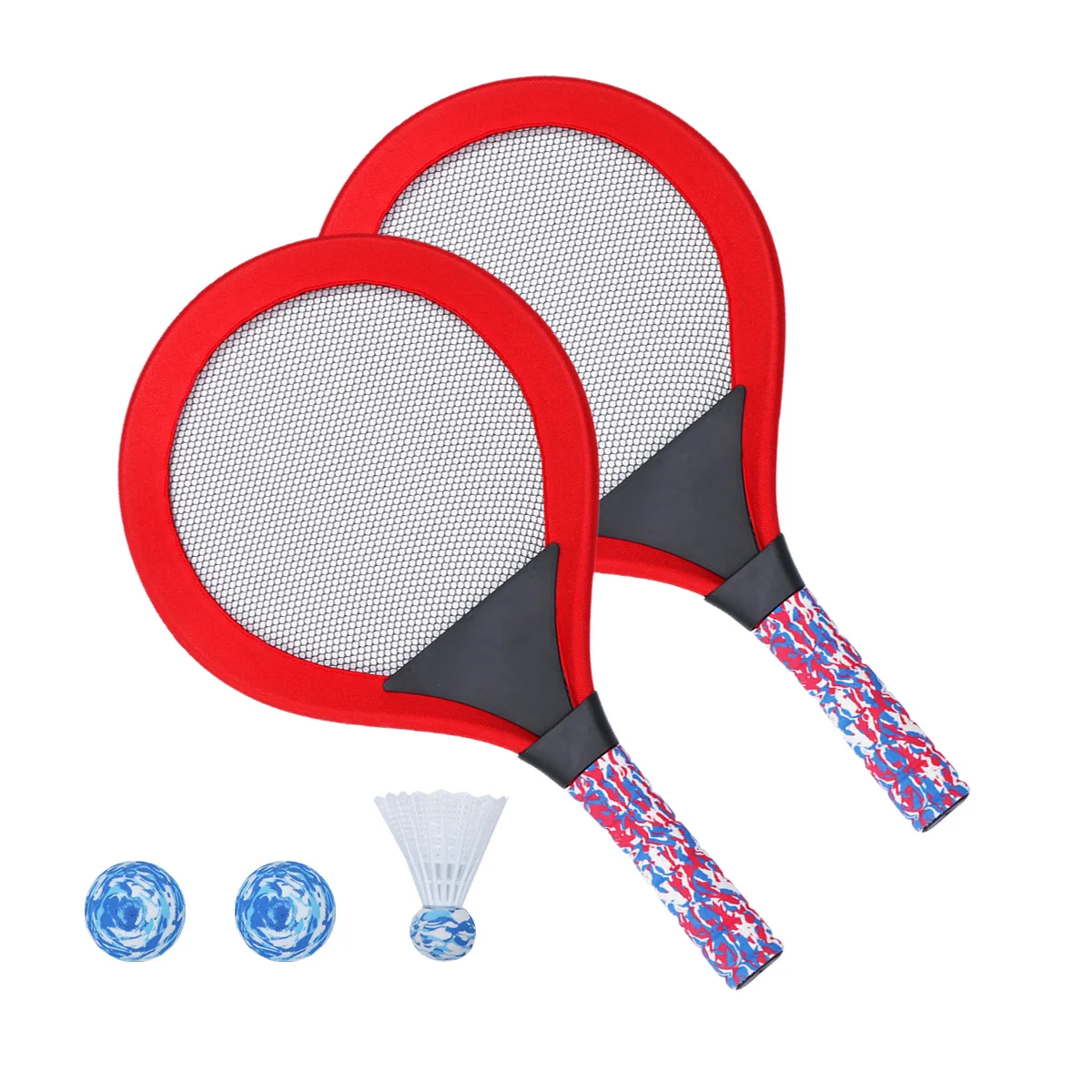 

kids Badminton Racket Set Tennis Racquets for Beginners Child Indoor Outdoor Sports Games Red