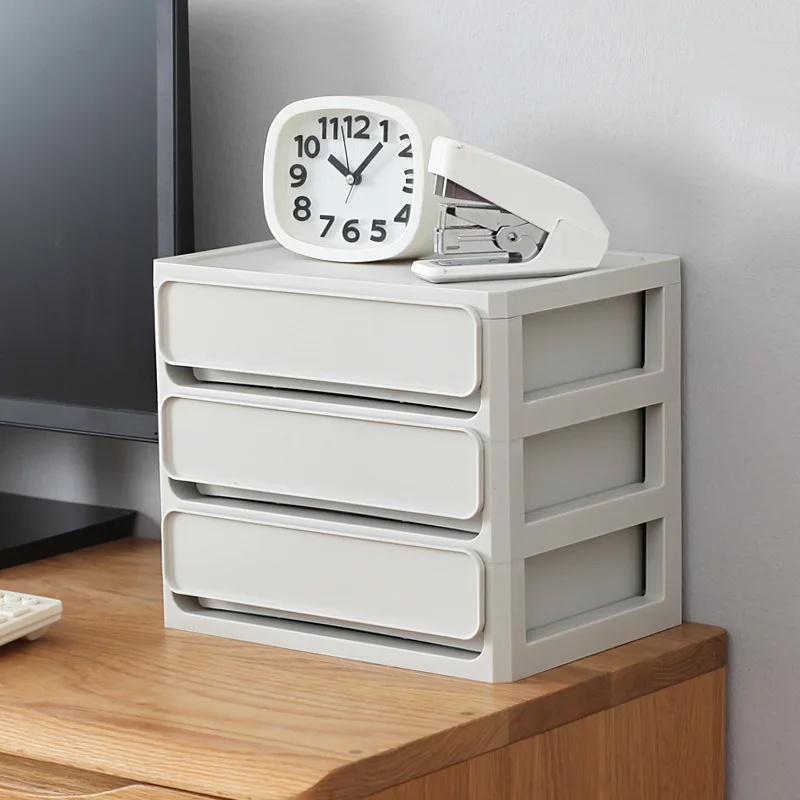 

ECHOME Multi-layer Storage Drawer Cosmetics Stationery White Drawer Sorting Box Home Bedroom Dormitory Bedside Desktop Storage