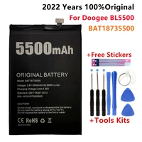 100 original bat18735500 battery 5500mah for doogee bl5500 lite cellphone batteries doogee bl5500 battery free tools