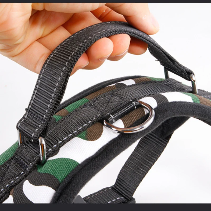 Светоотражающая шлейка для больших собак регулируемый нагрудный жилет