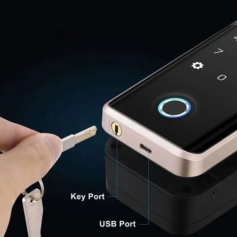 Металлический Смарт-дверной замок цифровой биометрический дверной для отеля и