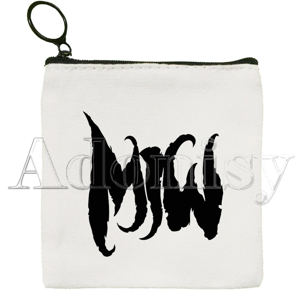 Motionless In White Canvas Coin Purse Canvas Bag Small Square Bag Key Bag Storage Bag Card Bag Cartoon Coin Bag
