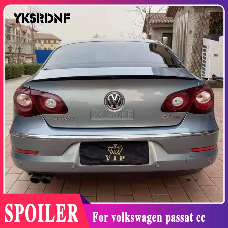 

YKSRDNF для Volkswagen VW Passat CC 2009 2010 2011 2012 2013 2014 2016 автомобильный Неокрашенный праймер из АБС-пластика спойлер для заднего крыла