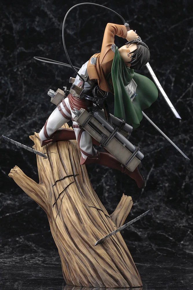Фото KOTOBUKIYA ARTFXJ атака на Титанов Levi Ackerman официальная аутентичная фигурка Модель Аниме подарок Коллекционная модель игрушки подарок на Хэллоуин №2
