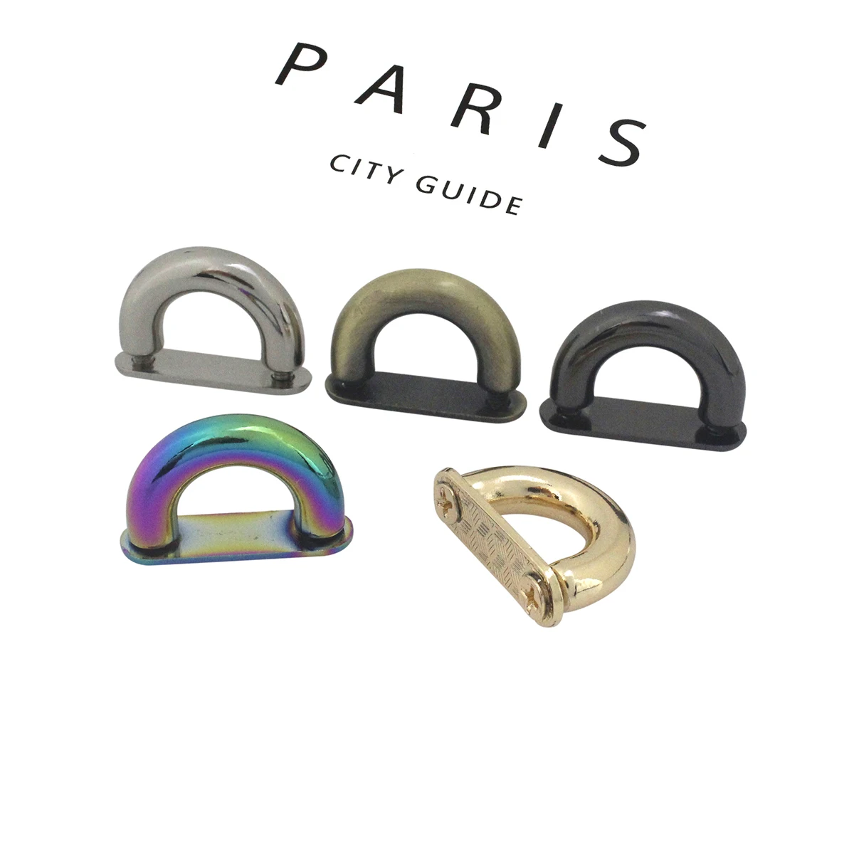 

20 шт. металлический D-образный соединитель для сумки, якорные пряжки, мост с винтами, крючки, сумки, ремни, ремни, кожаные ремесла