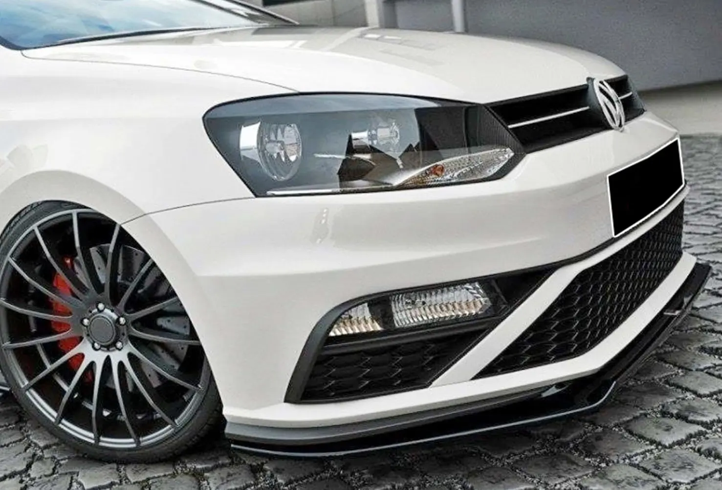 

Vw Polo 6c for 3 and 5 Door models for Gti 2015 - 2017 Polo 6c Gti Maxton Style front lip Abs Plastic