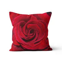 floral decorative pillows for sofa cushion cover personality flowers living room suede nap throw pillow case