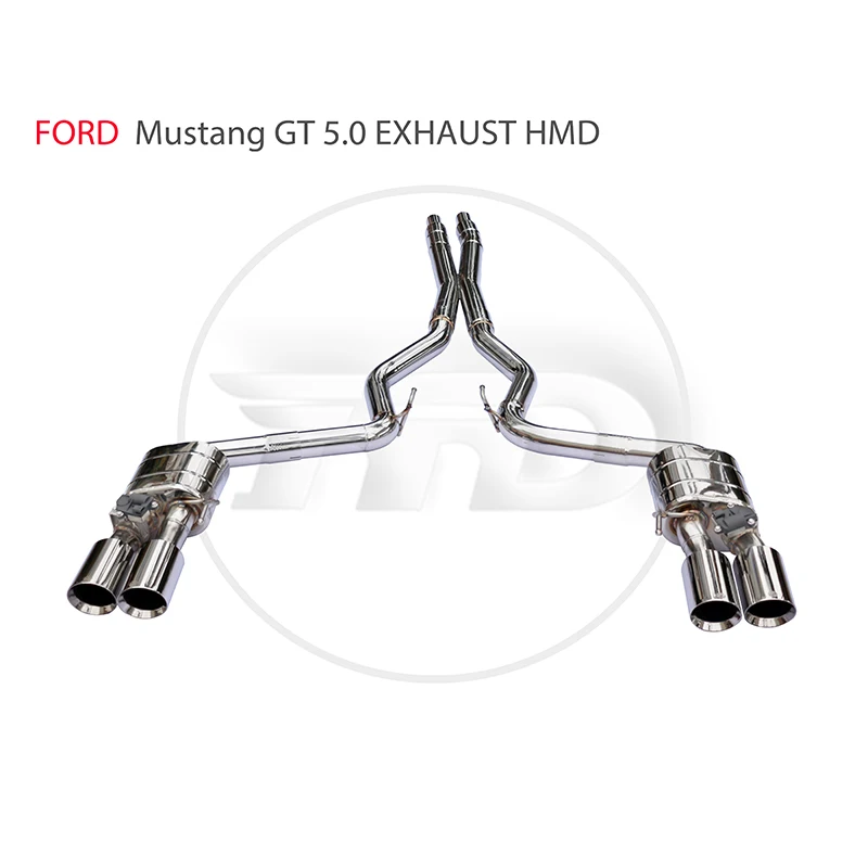 

HMD stainless steel exhaust system for Ford Mustang GT 5.0T 2013+ 5.0L V8 electronic valve automotive accessories