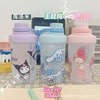 sanrio water cup melodykuromi ransparent large capacity plastic cute portable water bottle summer student water bottle handy cup