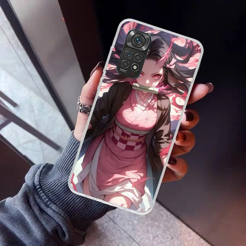 Чехол для телефона Kamado Nezuko Demon Slayers Xiaomi Redmi Note 10 11 12 13 14 Pro Plus 11S 12S 11T 11E 10S Note14 Soft TPU Back Co