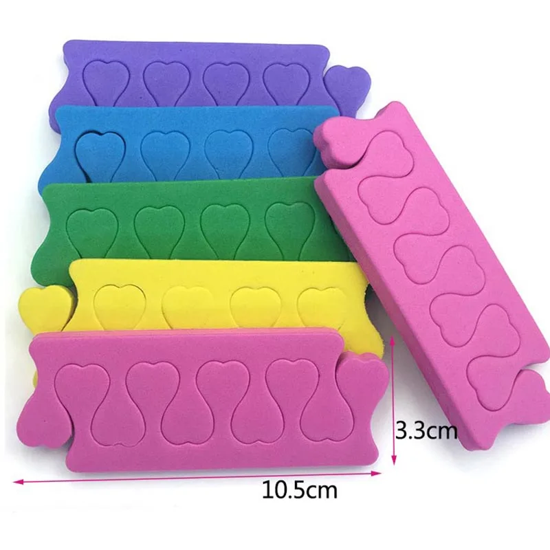

800PCS Pedicure Toe Separators Set Bulk Nail Art Finger Separators Soft Foam Toe Stretcher For Toes & Finger Relaxing Holding