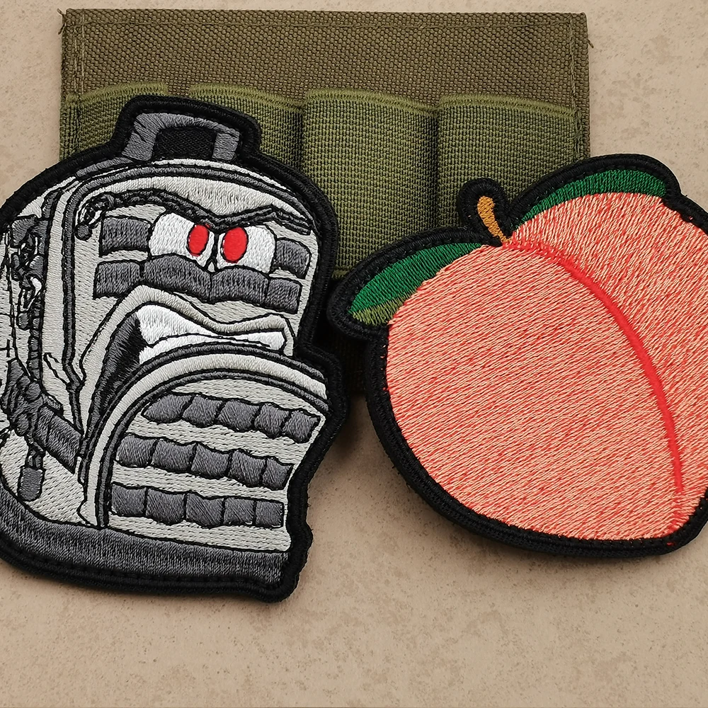 Тактическая вышивка Outddor забавные мультяшные животные утка огонь школьный ранец